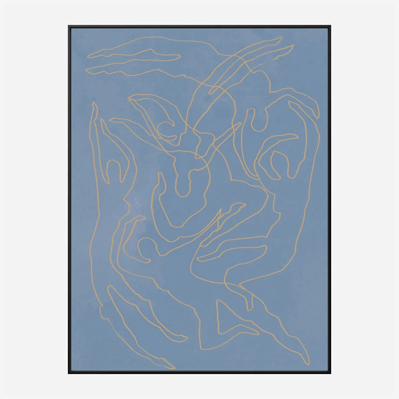 Blue Swimmers Wall Art Print
