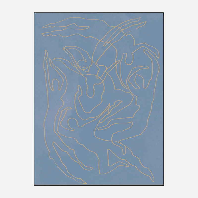 Blue Swimmers Wall Art Print