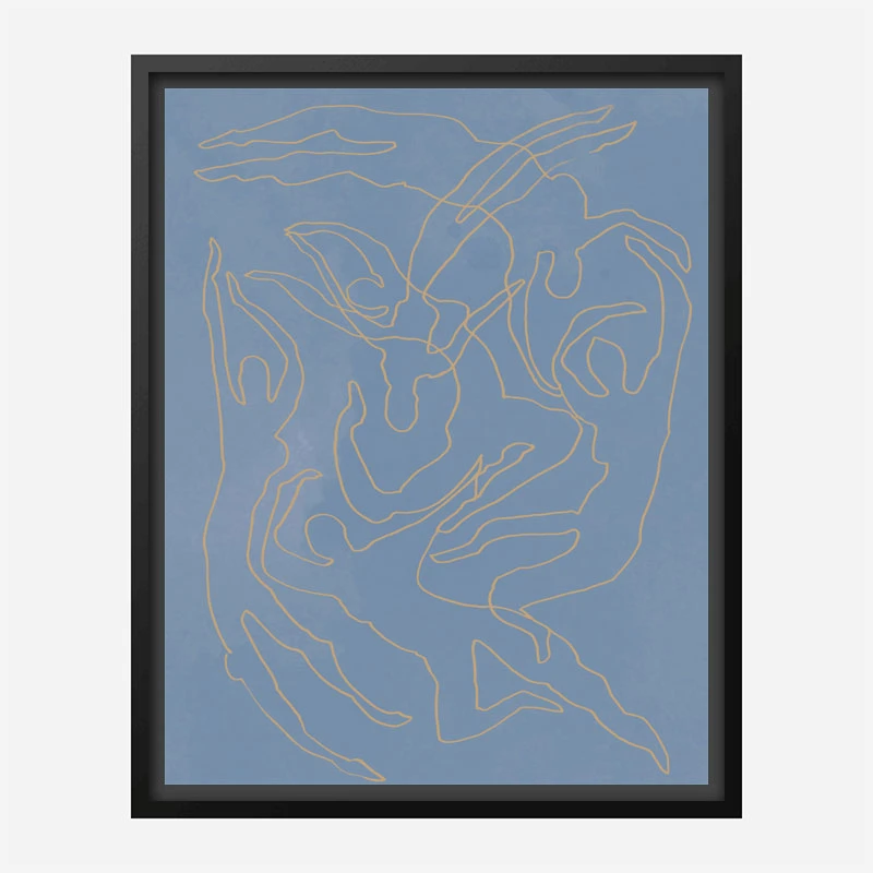 Blue Swimmers Wall Art Print