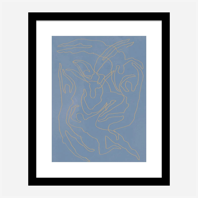 Blue Swimmers Wall Art Print