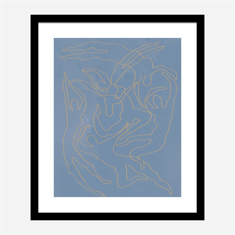 Blue Swimmers Wall Art Print