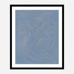 Blue Swimmers Wall Art Print