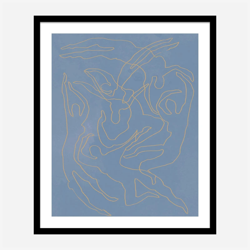 Blue Swimmers Wall Art Print