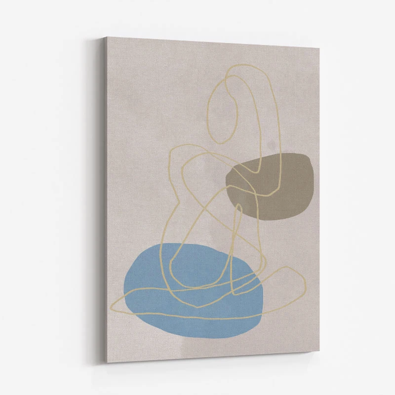 Golden Lines Wall Art Print