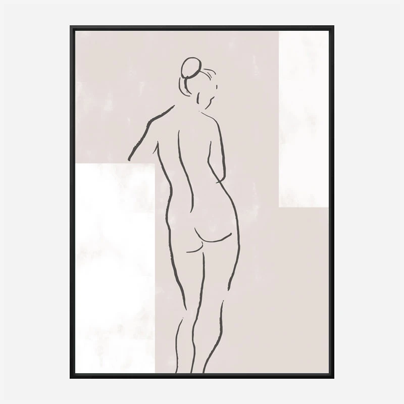 Woman in Studio Wall Art Print