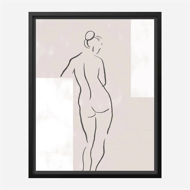 Woman in Studio Wall Art Print