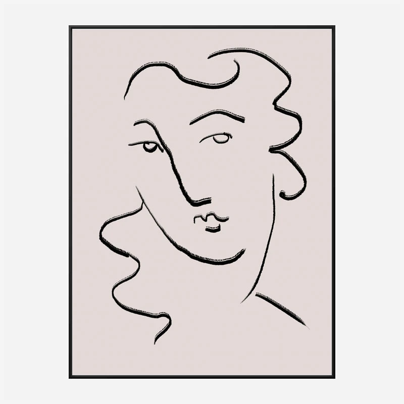 Looking Wall Art Print