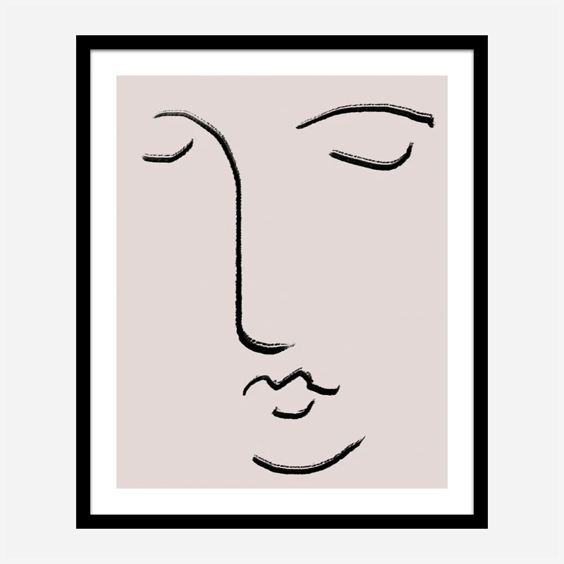 Closed Eyes Wall Art Print