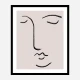 Closed Eyes Wall Art Print