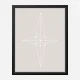 Grid Star Grey Wall Art Print