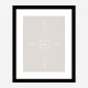 Grid Star Grey Wall Art Print