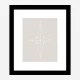 Grid Star Grey Wall Art Print