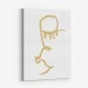 Half Face Gold Wall Art Print