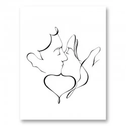 The Kiss Wall Art Print