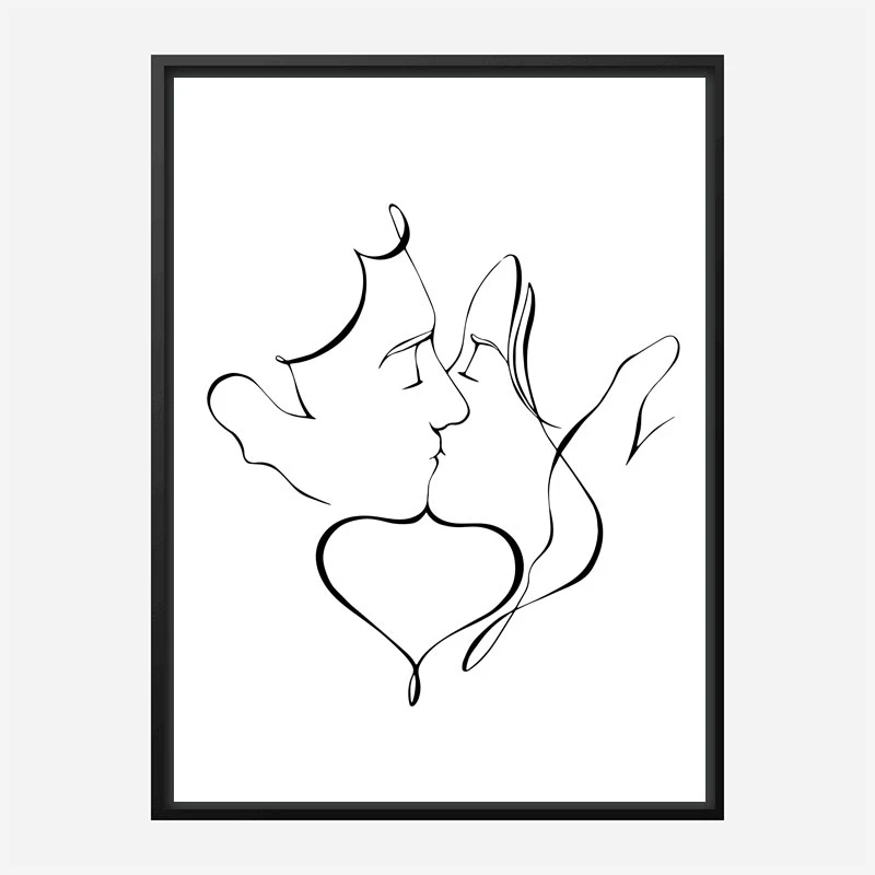 The Kiss Wall Art Print