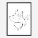 The Kiss Wall Art Print
