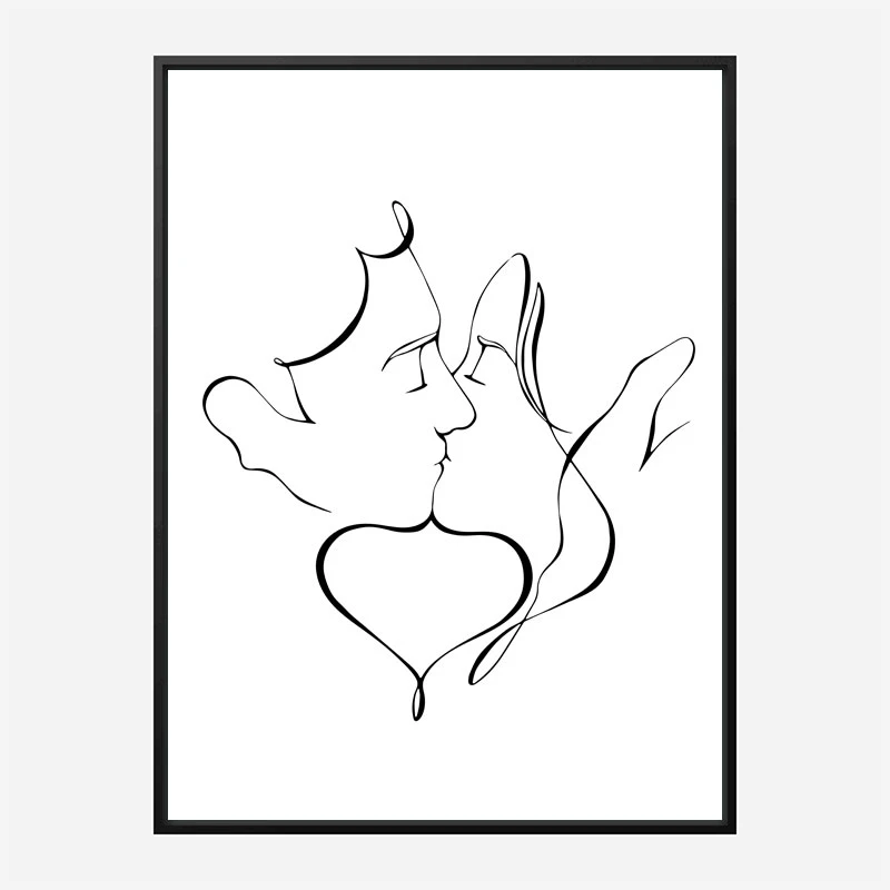 The Kiss Wall Art Print