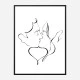 The Kiss Wall Art Print