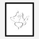 The Kiss Wall Art Print