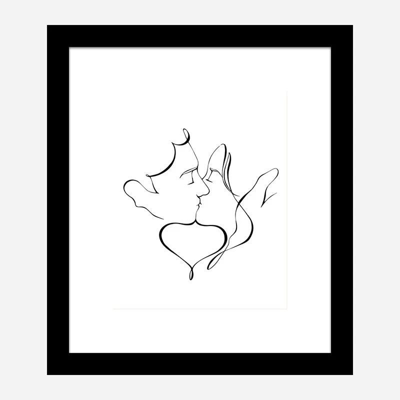 The Kiss Wall Art Print