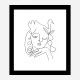 White Swan Wall Art Print