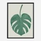 Monstera Aqua 05 Wall Art Print