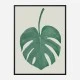 Monstera Aqua 05 Wall Art Print