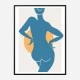 Blue Woman Wall Art Print