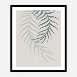 Leaf Frilly Green Wall Art Print