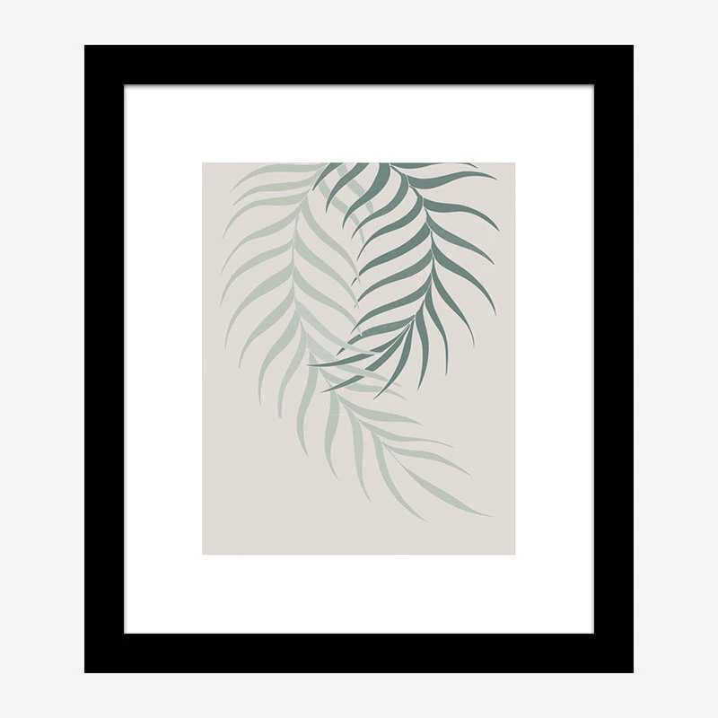 Leaf Frilly Green Wall Art Print