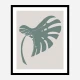 Monstera Bent Green Wall Art Print