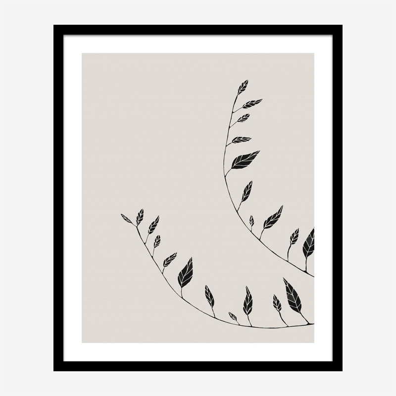 Wavy Branches Wall Art Print