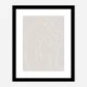 Woman Lines White Wall Art Print
