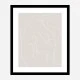 Woman Lines White Wall Art Print