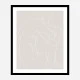 Woman Lines White Wall Art Print