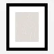 Woman Lines White Wall Art Print