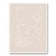 The Swan Beige Wall Art Print