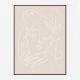 The Swan Beige Wall Art Print