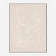 The Swan Beige Wall Art Print