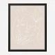 The Swan Beige Wall Art Print