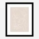 The Swan Beige Wall Art Print