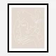 The Swan Beige Wall Art Print