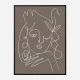 The Swan Brown Wall Art Print