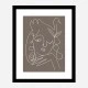The Swan Brown Wall Art Print