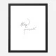 Stay Present Quote Wall Art Print