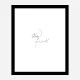 Stay Present Quote Wall Art Print