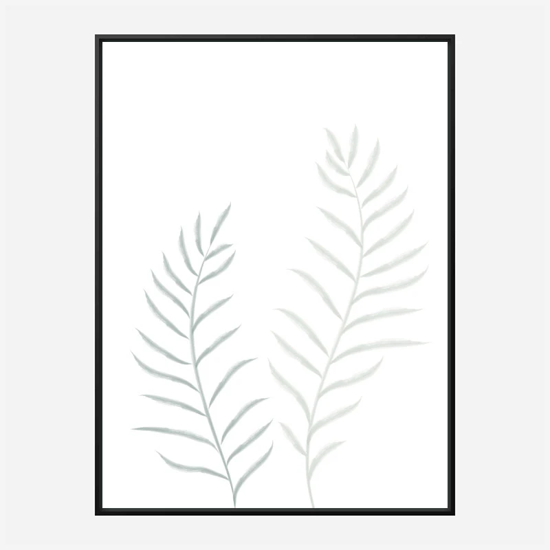 Pale Plants Wall Art Print