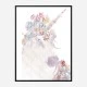 Floral Unicorn Wall Art Print