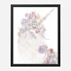 Floral Unicorn Wall Art Print