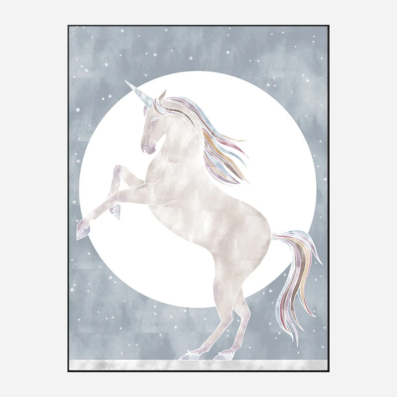 Rising Unicorn Wall Art Print